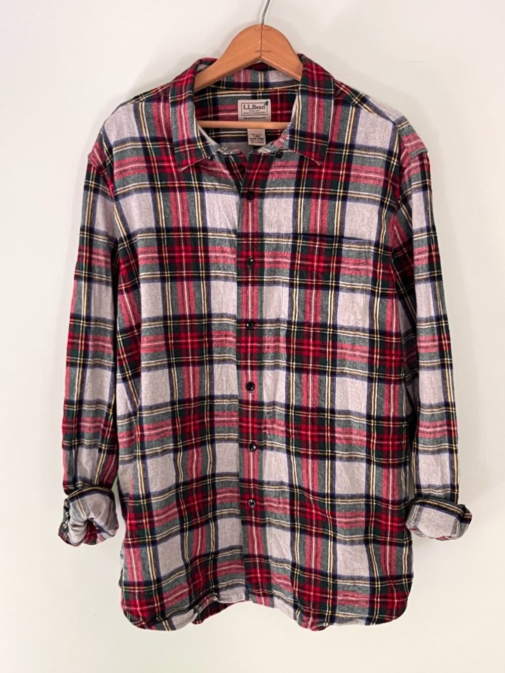 L.L.Bean Plaid Cotton Flannel